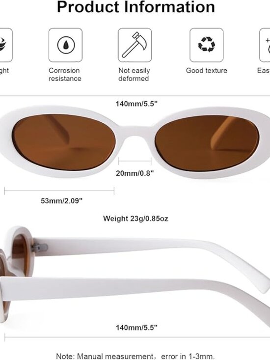 Retro Small Oval Sunglasses